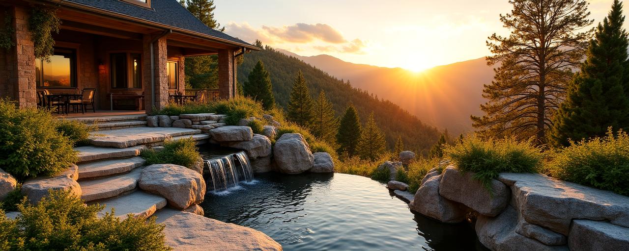Paesaggio di un giardino alpino curato da Montagna Verde Design